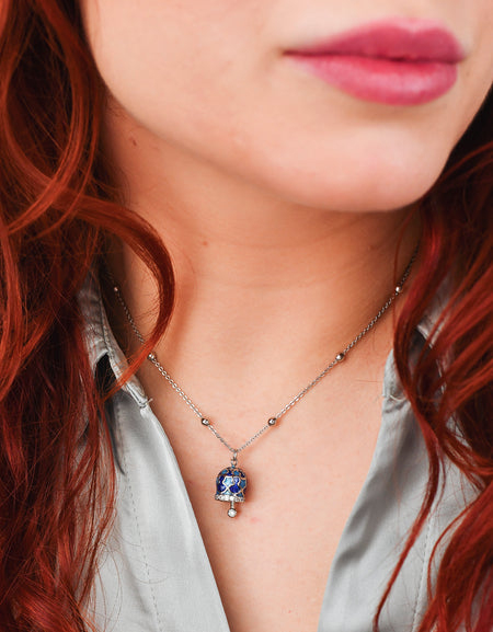 BOCCADAMO MYA Collana Campanella con Stelle Celesti e Zirconi Bianchi