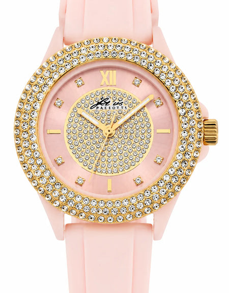 4US Cesare Paciotti Orologio da Donna Rosa chiaro in Silicone