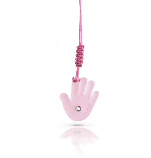 NAMURI BABY Cofanetto Blister Ciondolo Manina Rosa con Diamante 0.03ct