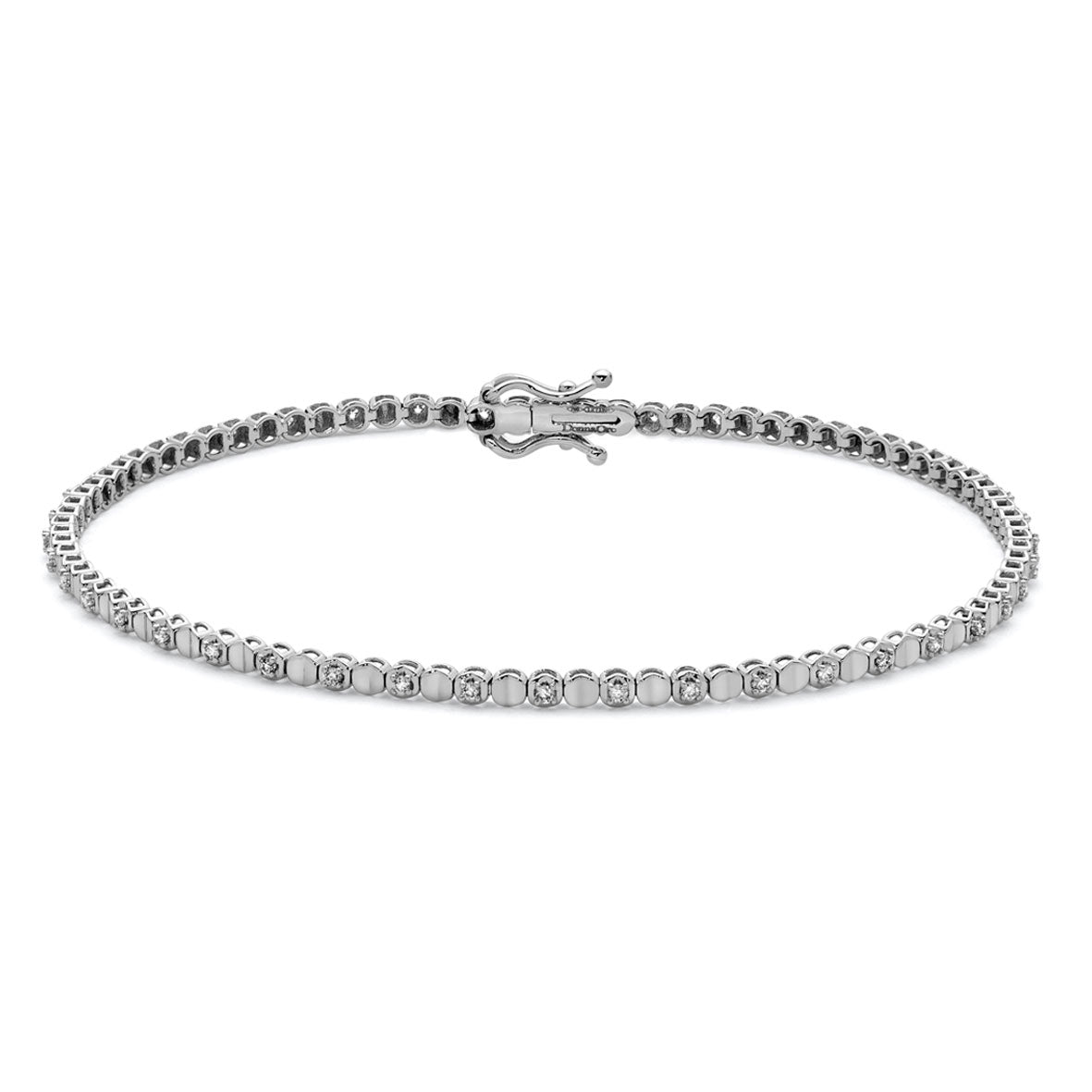 DonnaOro Bracciale Tennis Incontri Diamanti 0.23ct in Oro Bianco 18kt