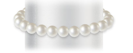 LUCE DI DONNAORO Bracciale Perle Coltivate 4-4.5mm con chiusura in Oro Bianco 18kt