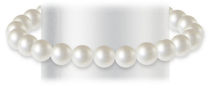 LUCE DI DONNAORO Bracciale Perle Coltivate 7.5-8mm con chiusura in Oro Bianco 18kt