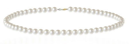 LUCE DI DONNAORO Collana Girocollo Perle 4-4.5mm e Oro Bianco 18kt