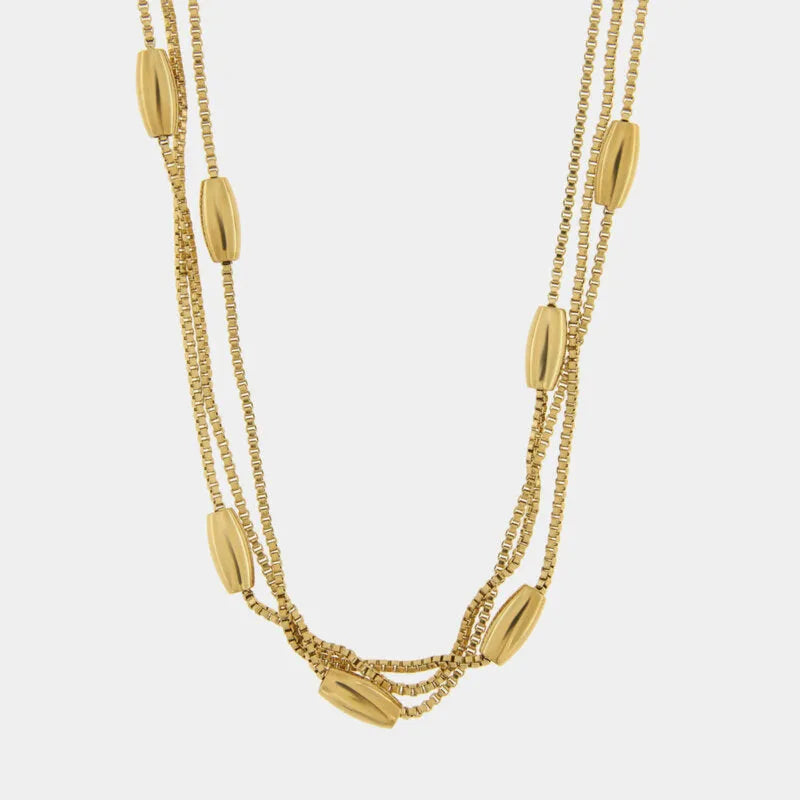 COEUR DE MER Collana in Acciaio multifilo