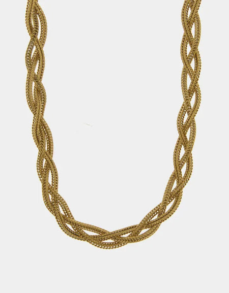 COEUR DE MER Collana in Acciaio snake intrecciato