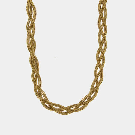 COEUR DE MER Collana in Acciaio snake intrecciato