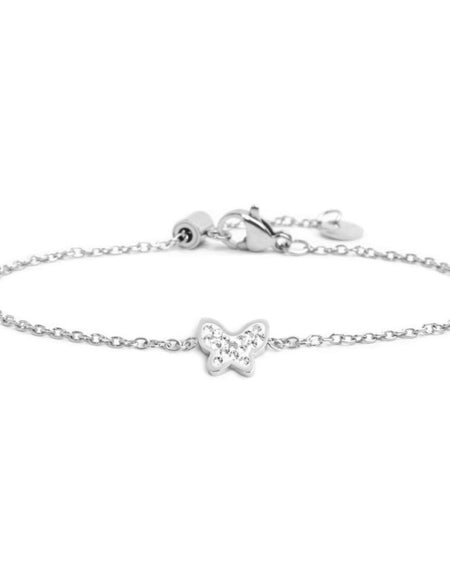 MARLÙ Bracciale farfalla con cristalli