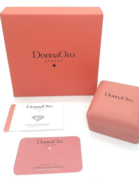 DONNAORO Orecchini in oro bianco 18kt con Diamanti 0.10ct e Rubini 0.72ct