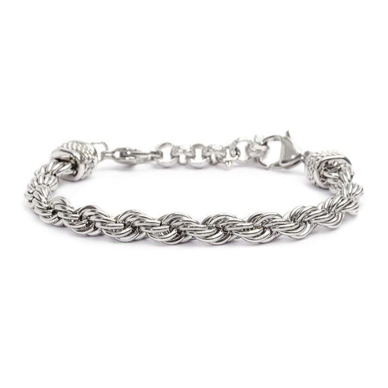 MARLÙ Bracciale uomo catena corda 6,8mm