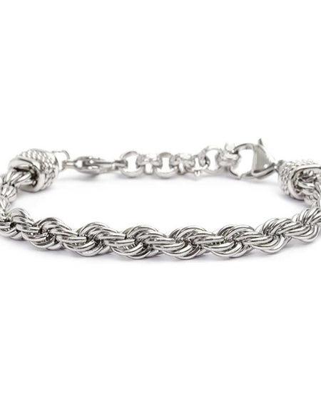MARLÙ Bracciale uomo catena corda 6,8mm