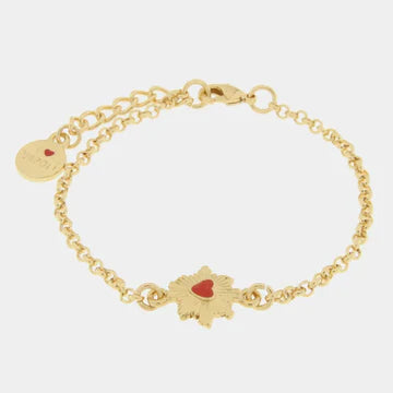 AMONAPOLI Bracciale in Metallo con cuore Sacro