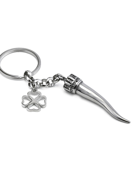 BOCCADAMO MYA Portachiavi della Fortuna con Corno e Quadrifoglio