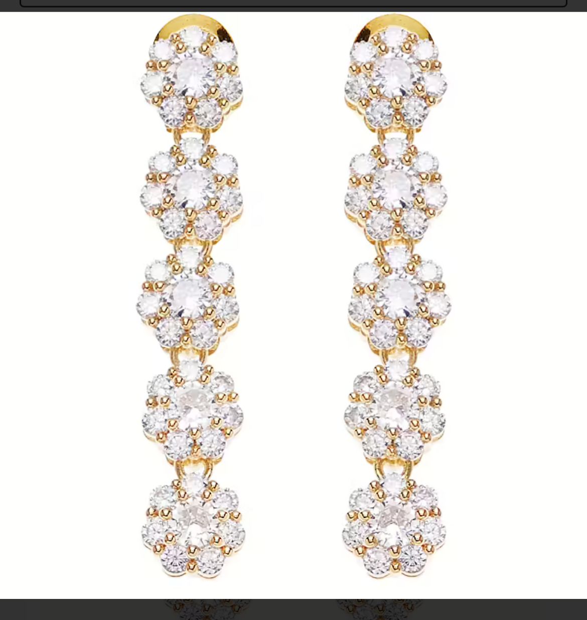 Orecchini Donna OTTAVIANI dorato con zirconi