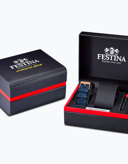 OROLOGIO FESTINA EDIZIONI SPECIALI F20524/1 BLU CINTURINO IN ACCIAIO, UOMO