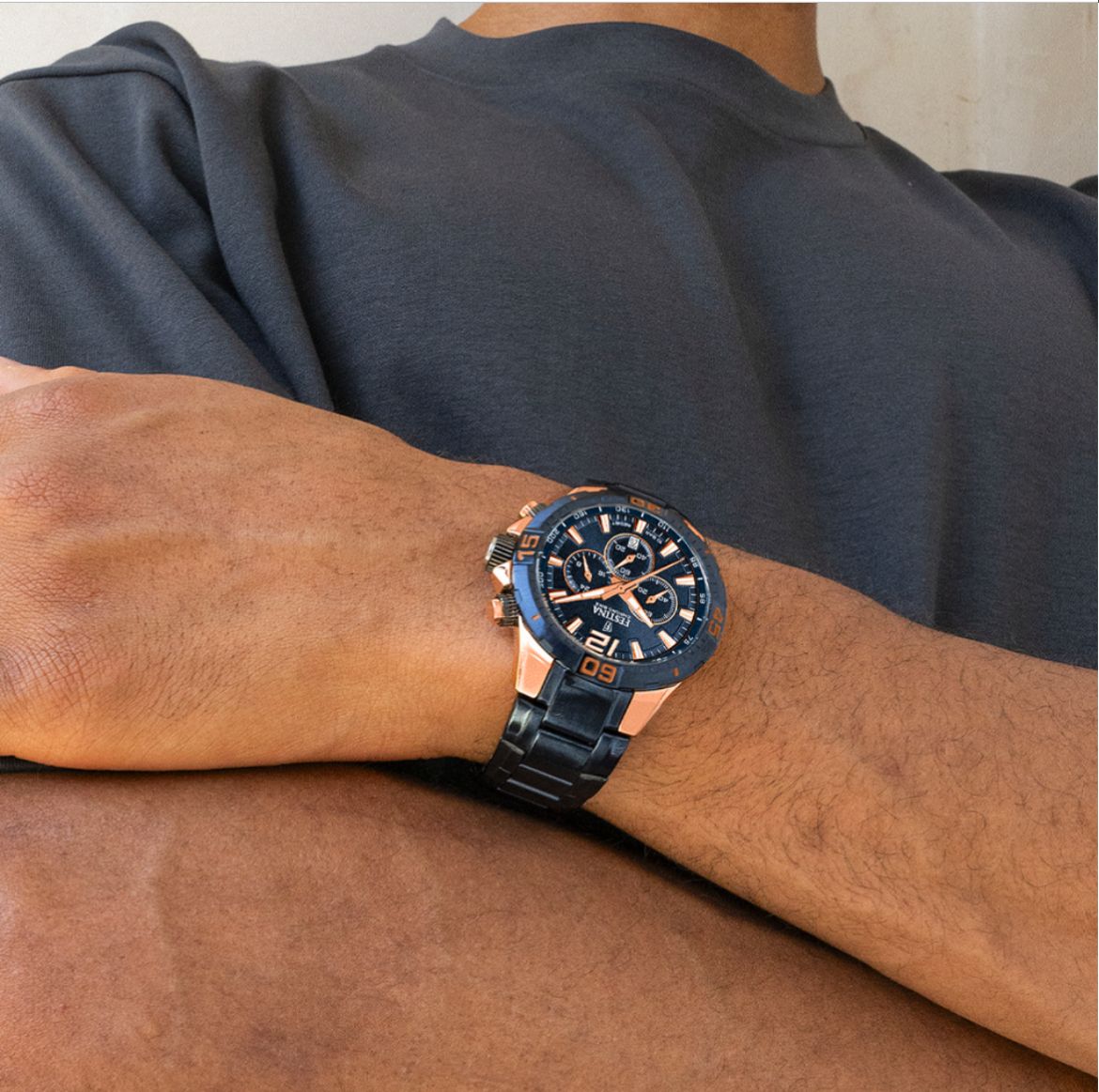 OROLOGIO FESTINA EDIZIONI SPECIALI F20524/1 BLU CINTURINO IN ACCIAIO, UOMO