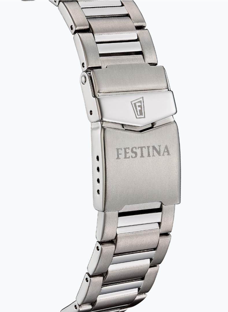 OROLOGIO FESTINA F20698/4 NERO CINTURINO TITANIO, UOMO