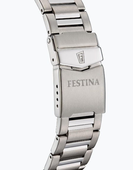 OROLOGIO FESTINA F20698/4 NERO CINTURINO TITANIO, UOMO