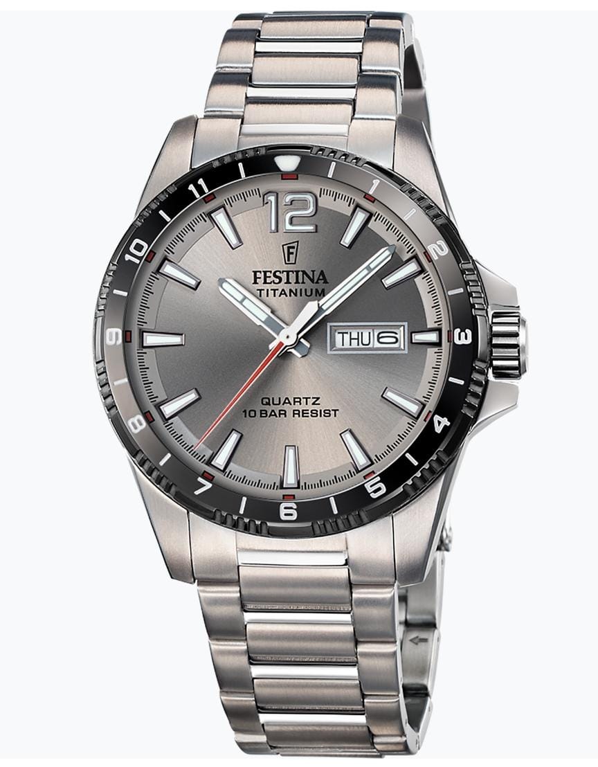OROLOGIO FESTINA F20698/1 GRIGIO CINTURINO TITANIO, UOMO