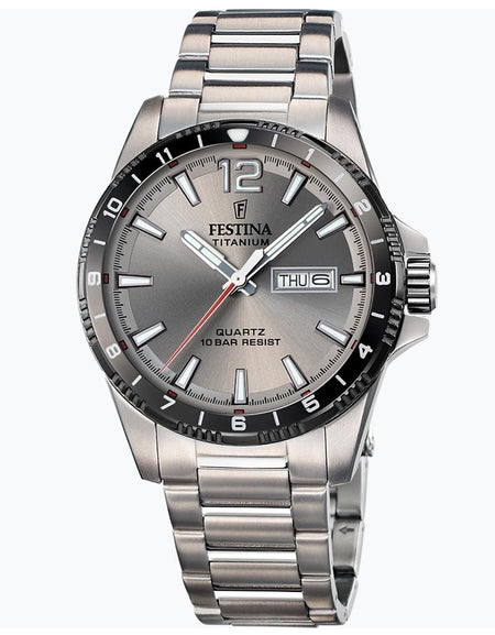 OROLOGIO FESTINA F20698/1 GRIGIO CINTURINO TITANIO, UOMO