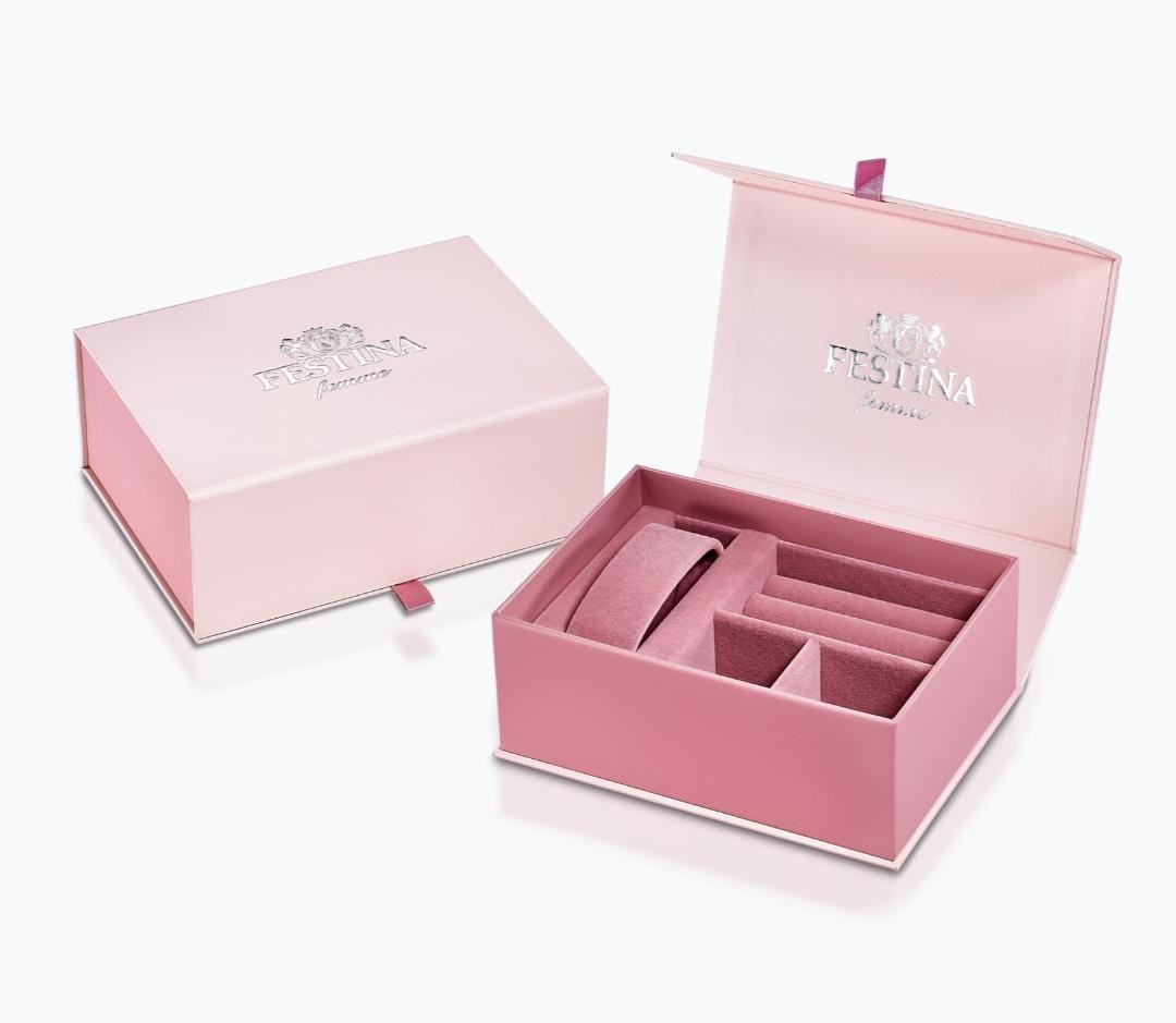 OROLOGIO FESTINA BOYFRIEND F16719/1 BIANCO CON CINTURINO IN ACCIAIO, DONNA