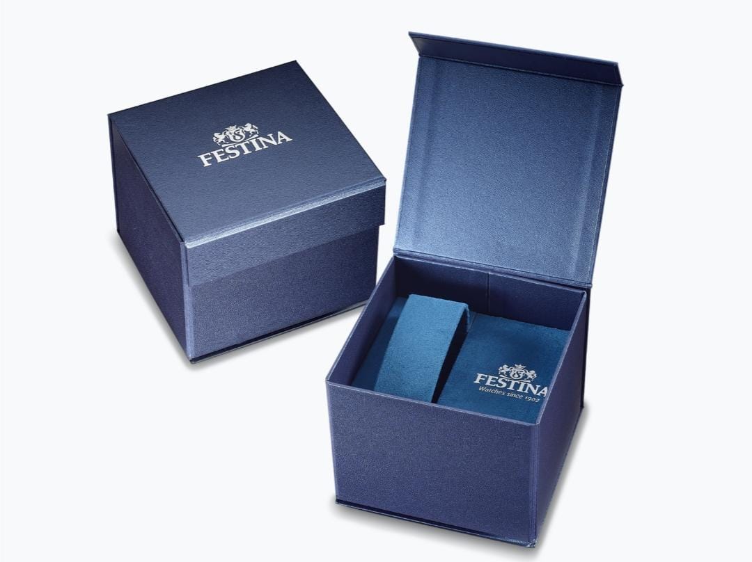 OROLOGIO FESTINA RETRO F16573/3 NERO CINTURINO IN PELLE, UOMO