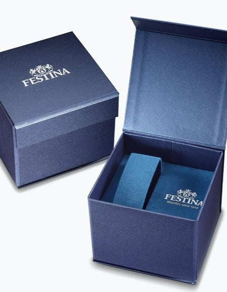 OROLOGIO FESTINA RETRO F16573/3 NERO CINTURINO IN PELLE, UOMO