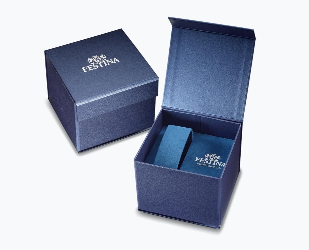 OROLOGIO FESTINA RETRO F16573/9 CREMA CON CINTURINO IN PELLE, UOMO