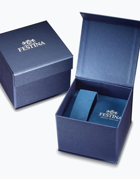 OROLOGIO FESTINA RETRO F16573/9 CREMA CON CINTURINO IN PELLE, UOMO