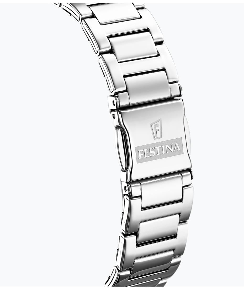 OROLOGIO FESTINA BOYFRIEND F16719/1 BIANCO CON CINTURINO IN ACCIAIO, DONNA