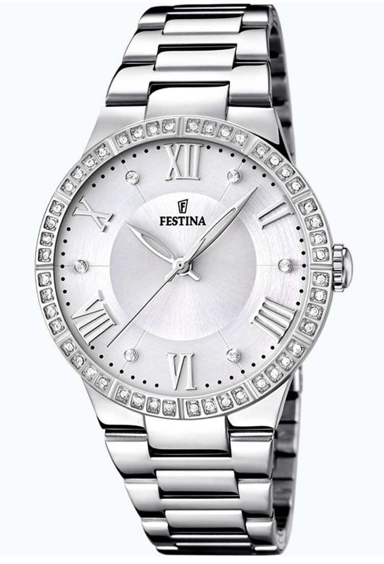OROLOGIO FESTINA BOYFRIEND F16719/1 BIANCO CON CINTURINO IN ACCIAIO, DONNA