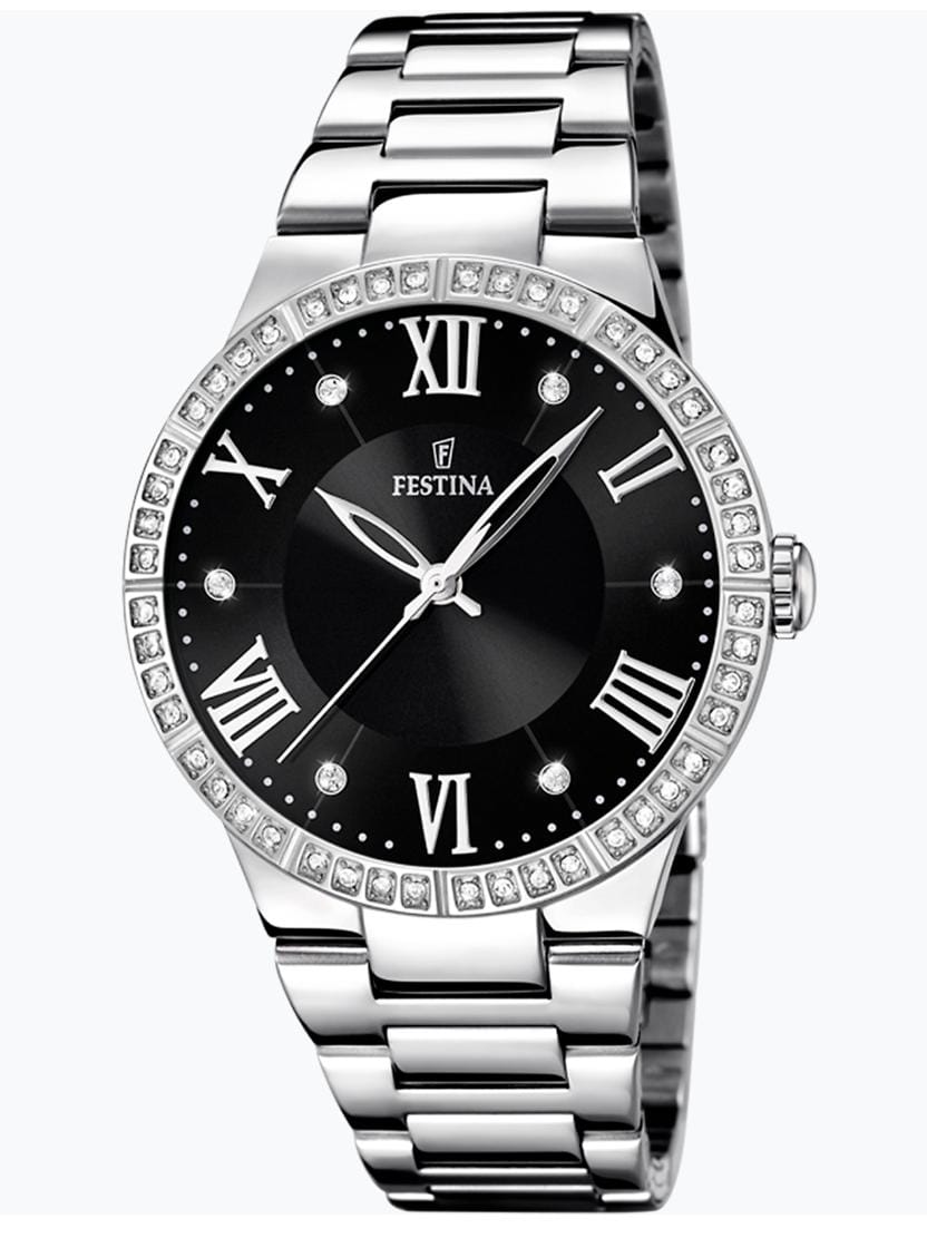 OROLOGIO FESTINA BOYFRIEND F16719/2 NERO CINTURINO IN ACCIAIO, DONNA 119,00 €