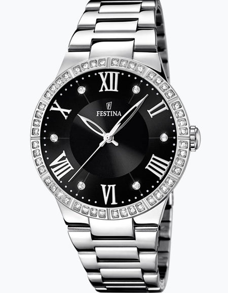 OROLOGIO FESTINA BOYFRIEND F16719/2 NERO CINTURINO IN ACCIAIO, DONNA 119,00 €