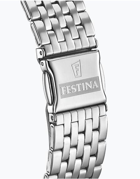 OROLOGIO FESTINA CLASSICS F16744/3 BLU CON CINTURINO IN ACCIAIO, UOMO