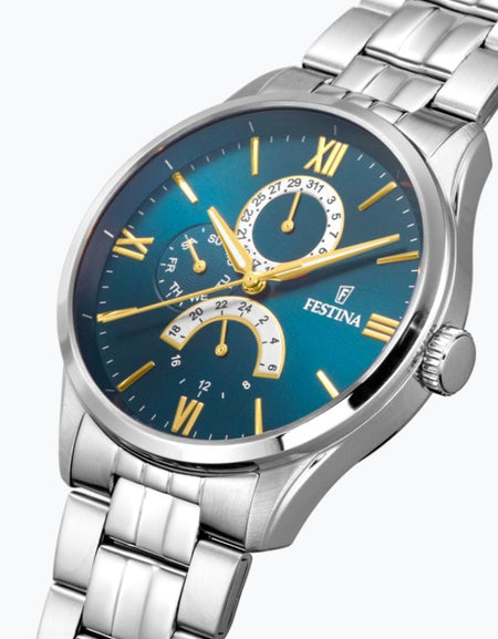 OROLOGIO FESTINA F16822/A BLU CON CINTURINO IN ACCIAIO, UOMO