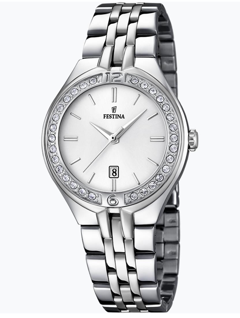 OROLOGIO FESTINA MADEMOISELLE F16867/1 ARGENTO CON CINTURINO IN ACCIAIO, DONNA