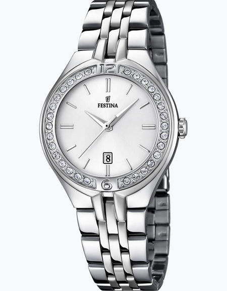 OROLOGIO FESTINA MADEMOISELLE F16867/1 ARGENTO CON CINTURINO IN ACCIAIO, DONNA