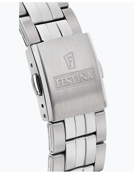 OROLOGIO FESTINA CLASSICS F20425/2 BLU CINTURINO IN ACCIAIO, UOMO