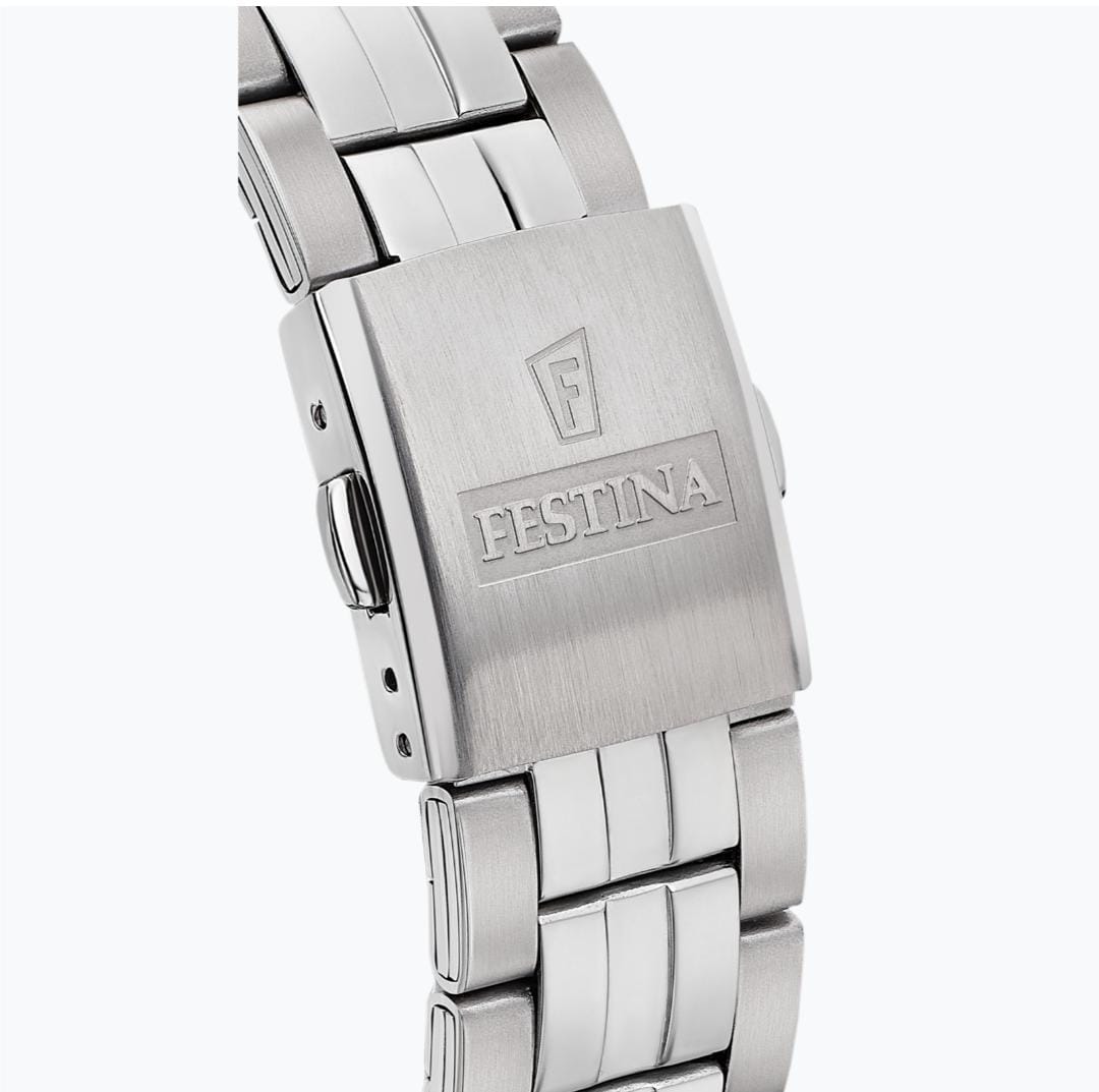 OROLOGIO FESTINA CLASSICS F20425/3 NERO CINTURINO IN ACCIAIO, UOMO