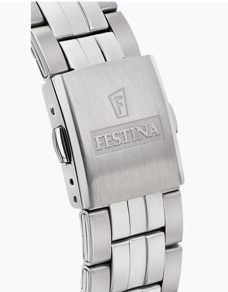 OROLOGIO FESTINA CLASSICS F20425/3 NERO CINTURINO IN ACCIAIO, UOMO