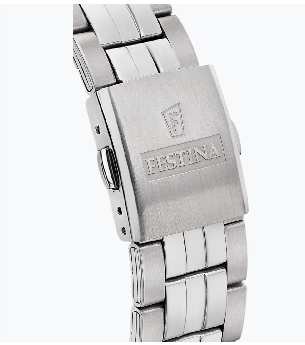 OROLOGIO FESTINA CLASSICS F20425/6 NERO CINTURINO IN ACCIAIO, UOMO
