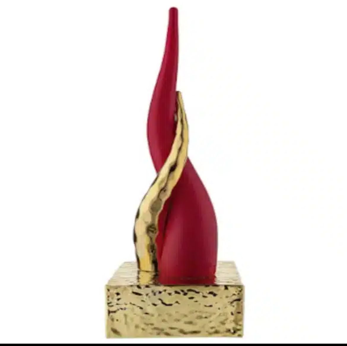 Bongelli corni base oro corno rosso h.38 cod. ME2613/3RS