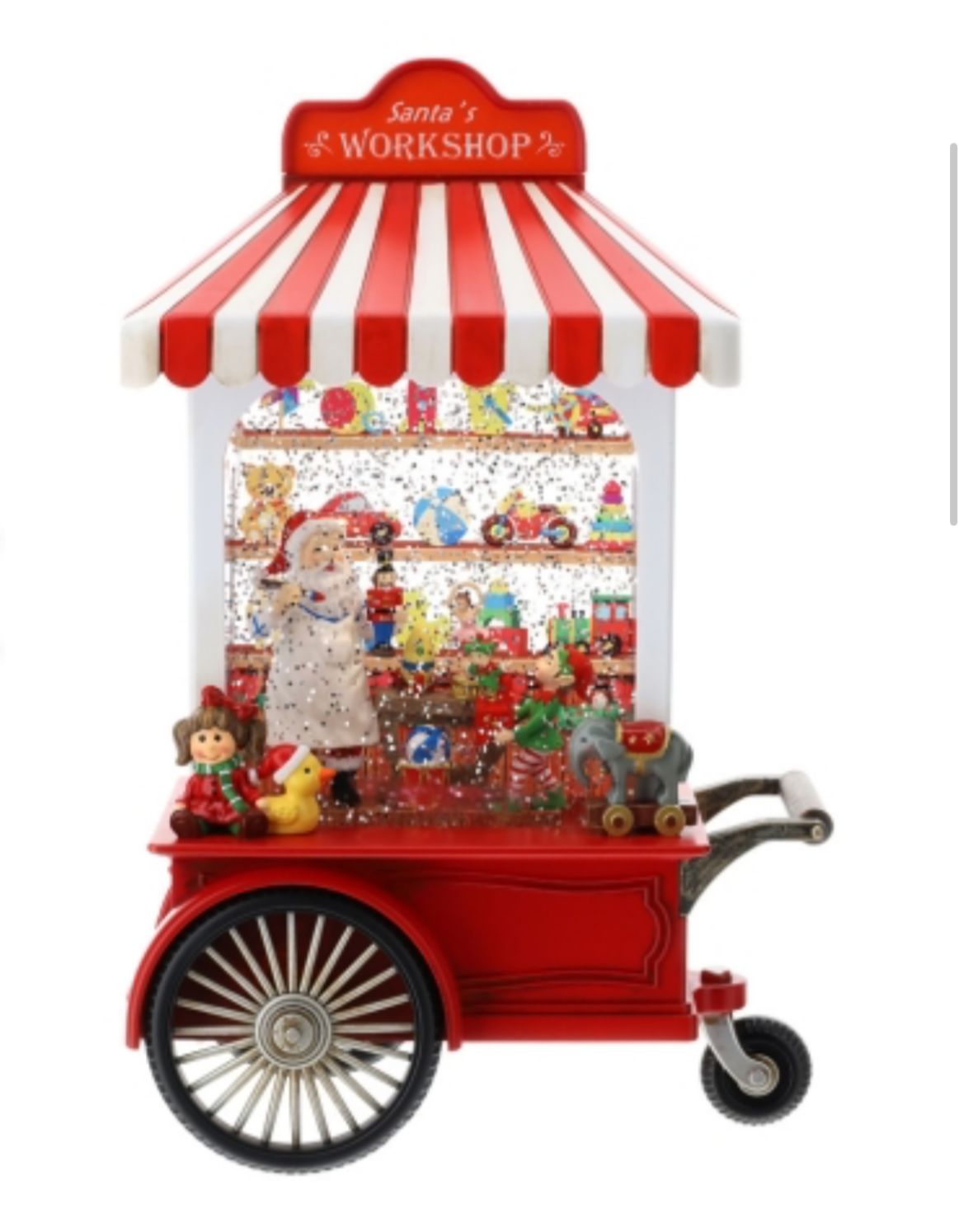 Hervit - WORKSHOP BABBO NATALE LEDC/ACQUA/GLITTER/MUSICA DIPINTO A MANO