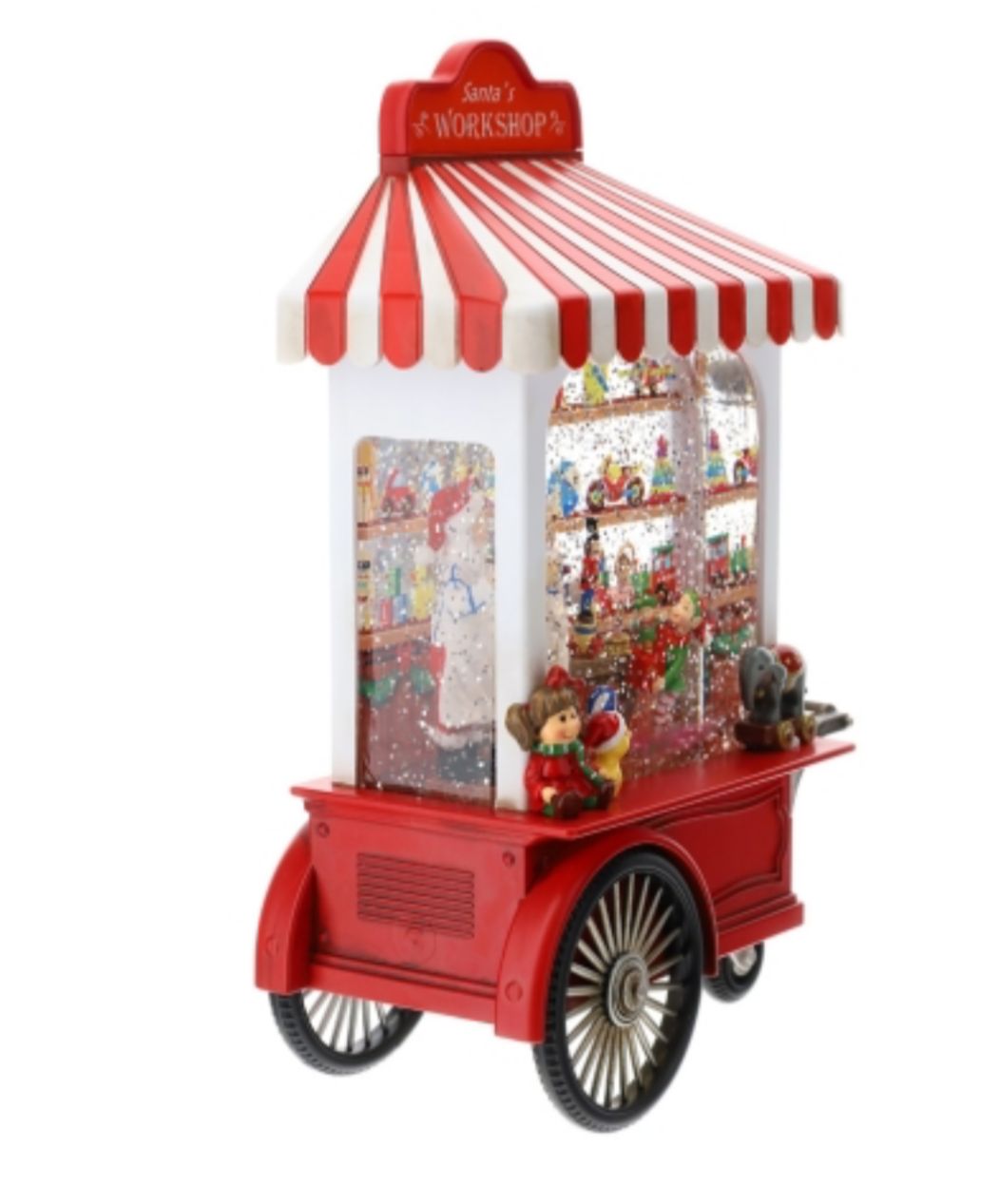 Hervit - WORKSHOP BABBO NATALE LEDC/ACQUA/GLITTER/MUSICA DIPINTO A MANO