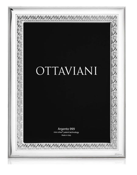 portafoto Ottaviani collezione Glitter in argento Miro Silver.