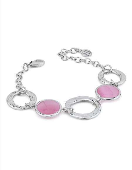 Bracciale con cristalli rosa chiaro BOCCADAMO