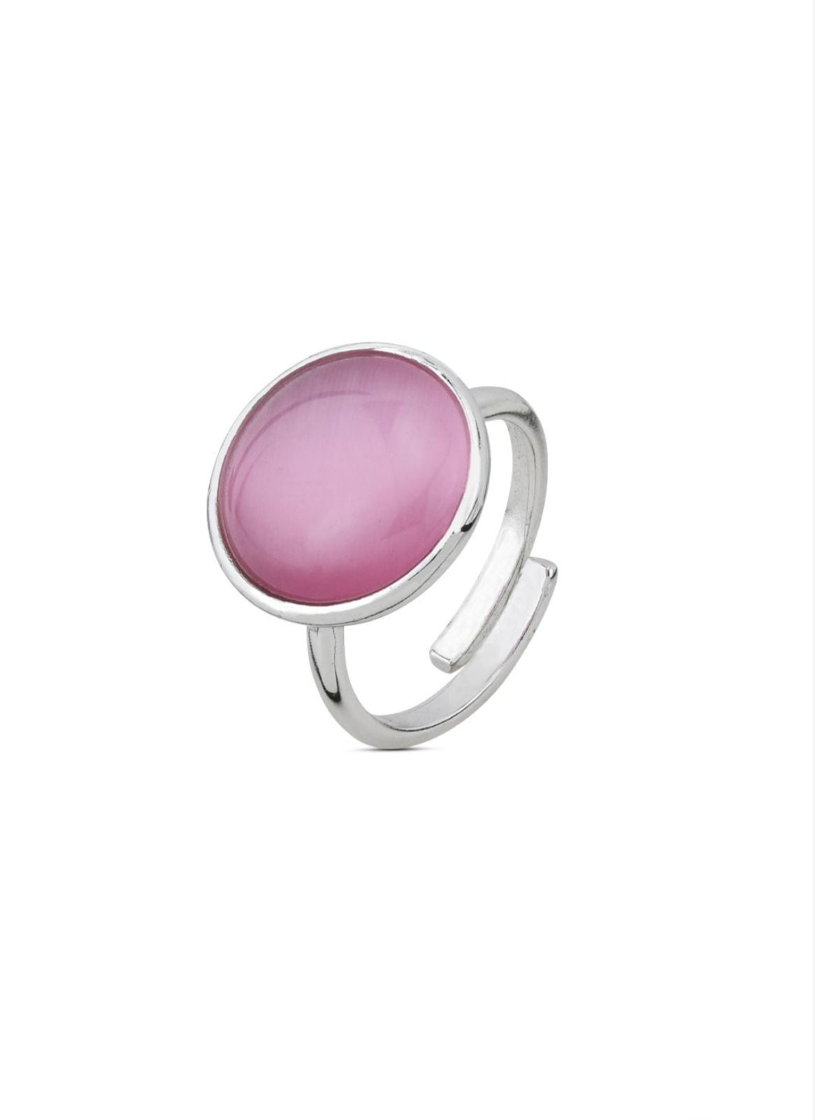 Anello con cristallo rosa chiaro BOCCADAMO