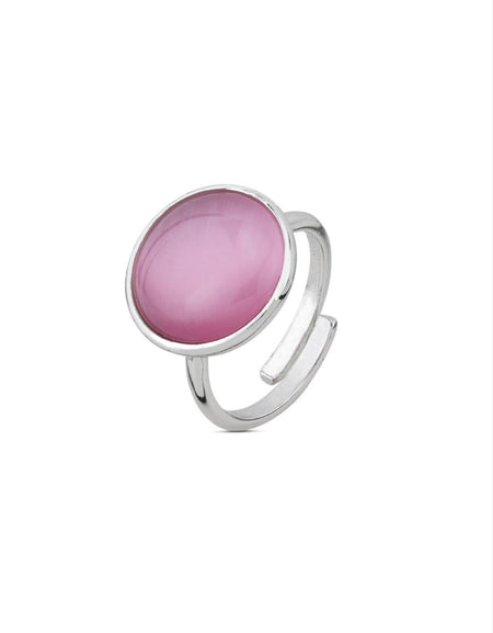 Anello con cristallo rosa chiaro BOCCADAMO
