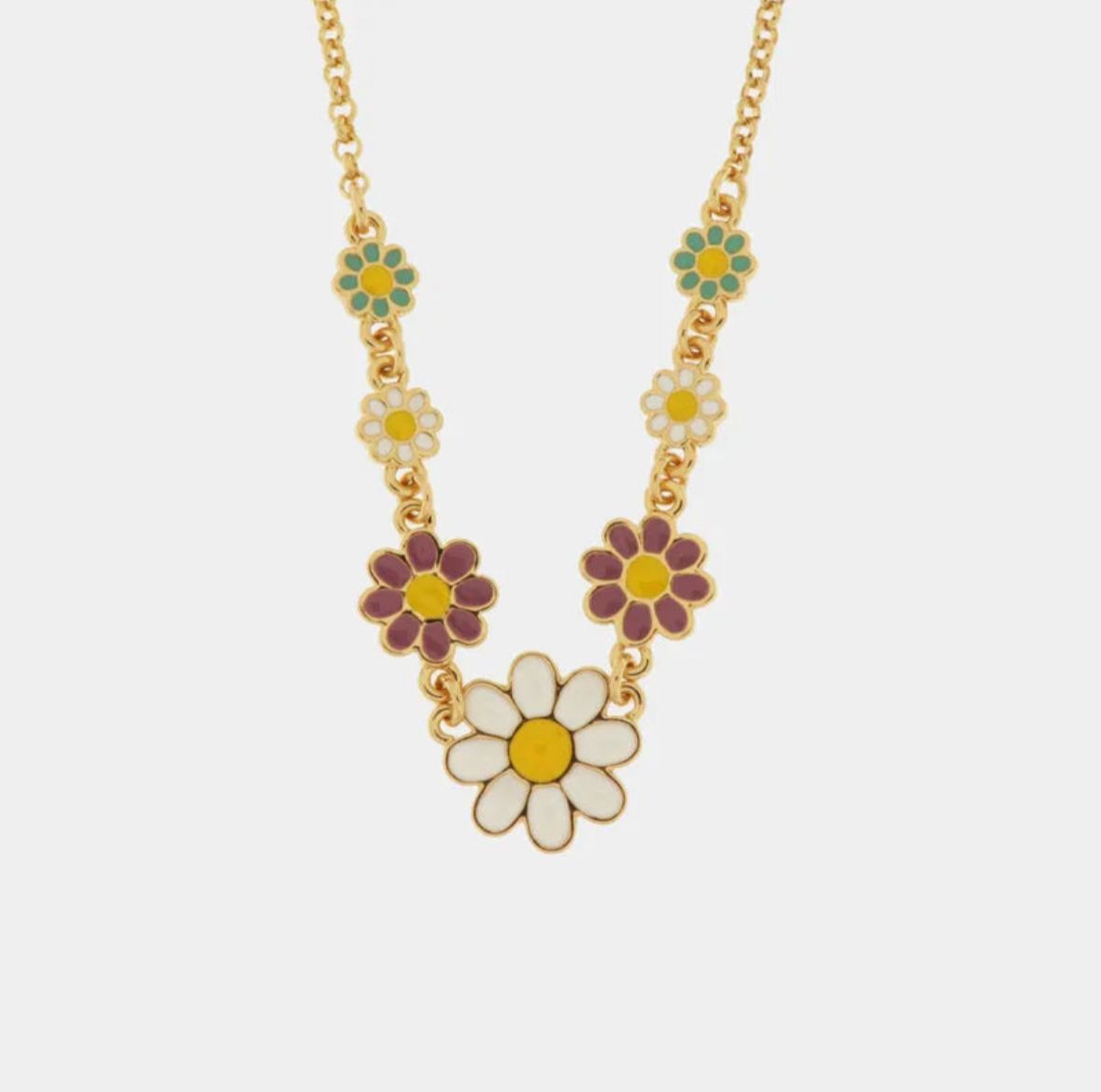 Collana in Metallo con margherite colorate AMOCAPRI
