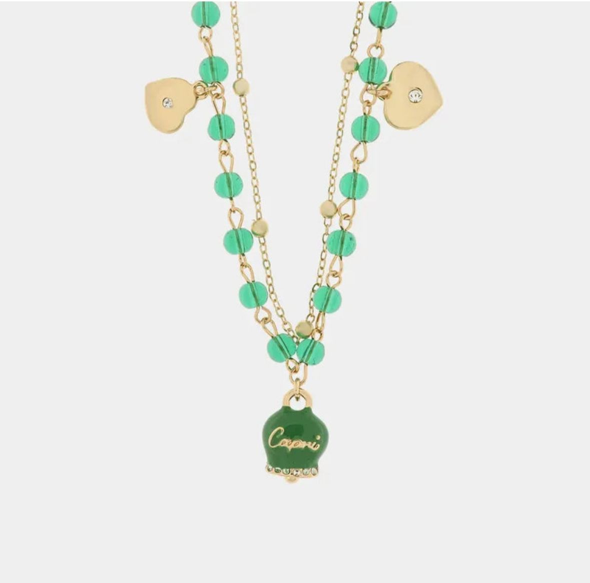 Collana in Metallo Con campanella portafotuna Capri AMOCAPRI