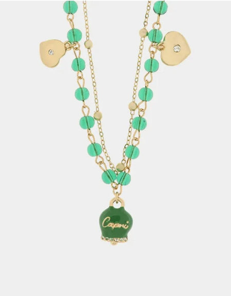 Collana in Metallo Con campanella portafotuna Capri AMOCAPRI